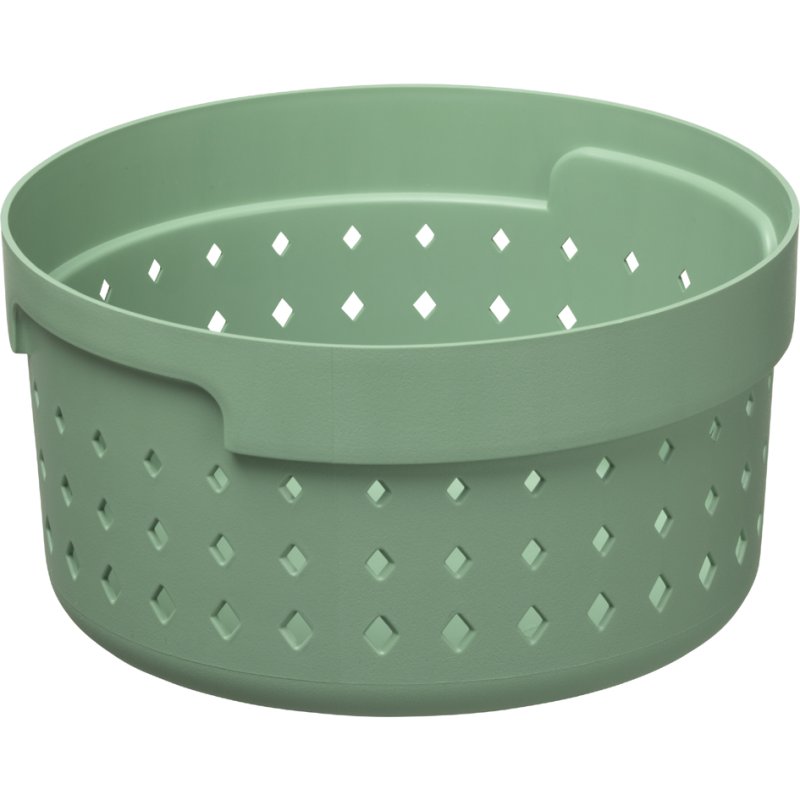 NHG panier de rangement SEOUL ROUND ORGANIZER S, vert romarin, 0,9 litre, PP recyclé