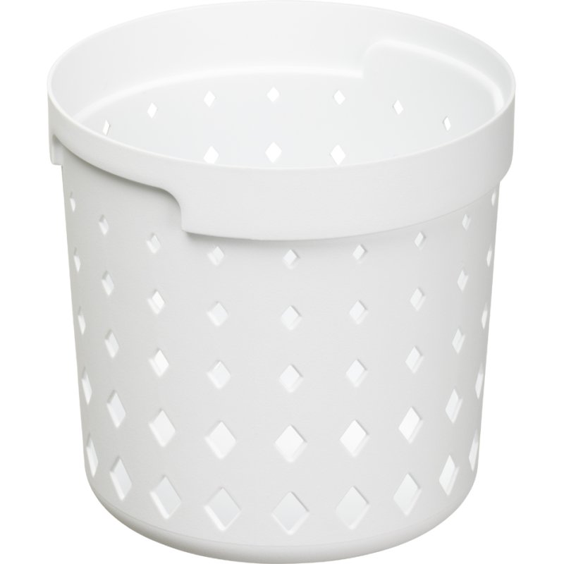 NHG Panier de rangement Seoul Round Organizer M, PP recyclé, noir, 1,3 litre