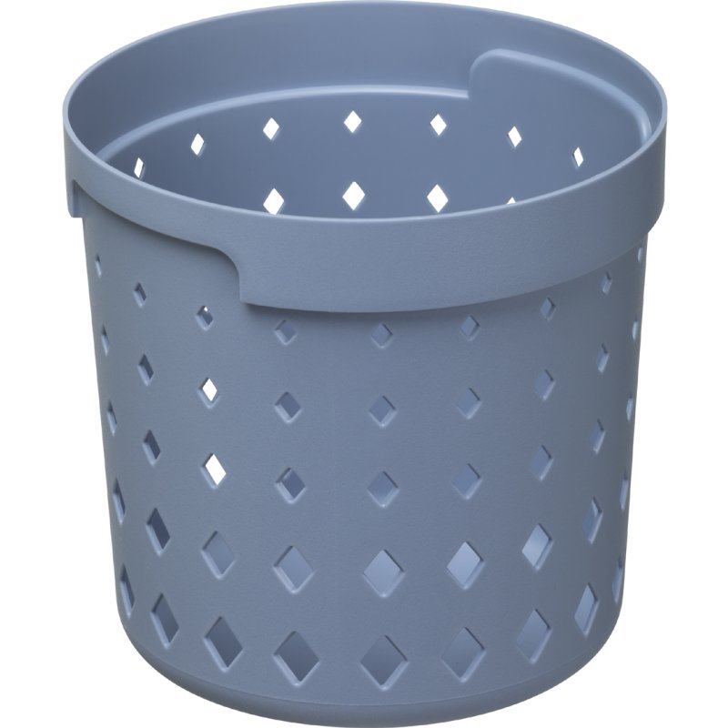 NHG Panier de rangement Seoul Round Organizer M, PP recyclé, noir, 1,3 litre