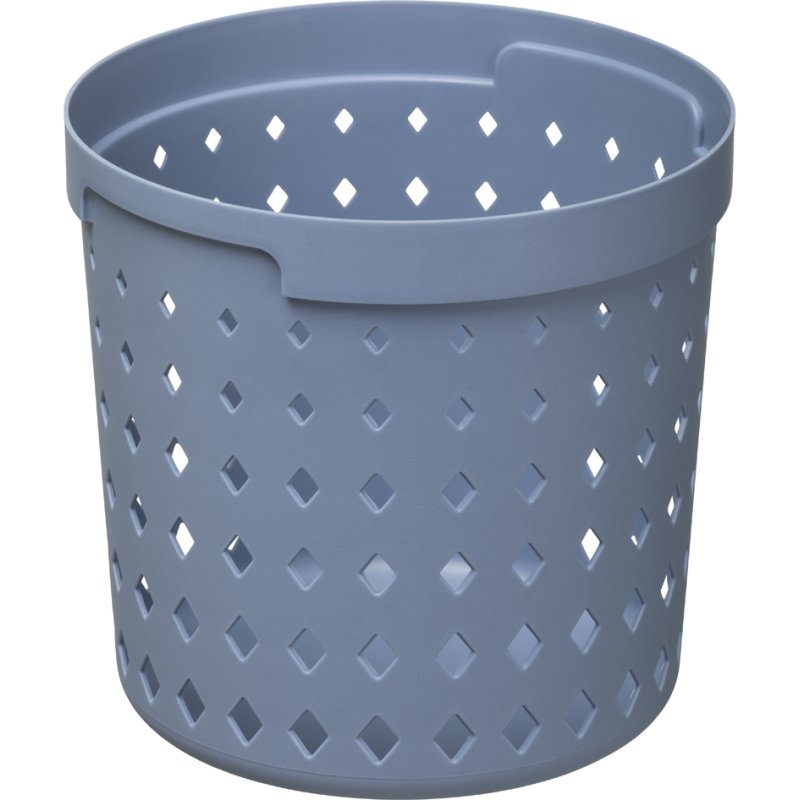 NHG panier de rangement SEOUL ROUND ORGANIZER L, PP recyclé, noir, 2,7 litre