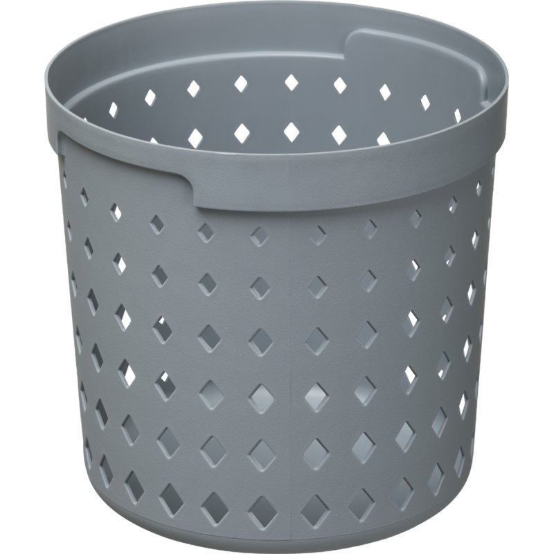 NHG panier de rangement SEOUL ROUND ORGANIZER L, PP recyclé, noir, 2,7 litre