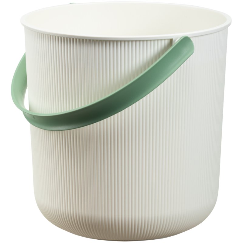 Couvercle NHG pour bacs de rangement ronds AKITA, beige clair, 10 litres, PP recyclé