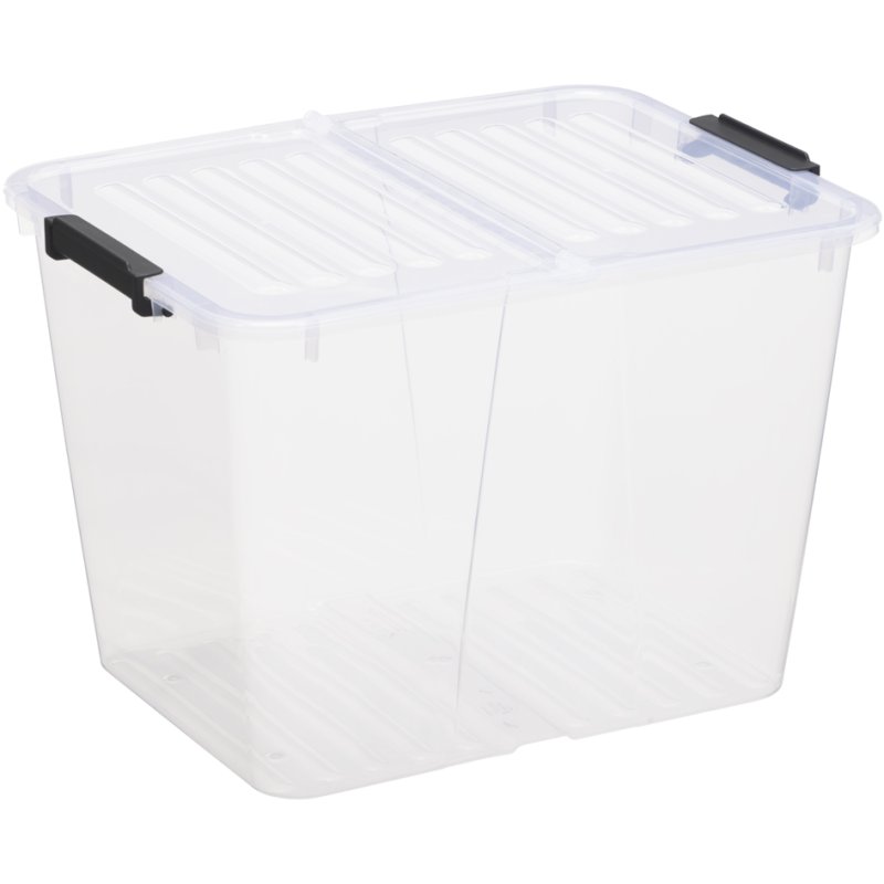 plast team boîte de rangement HOME BOX FLEX, 30 litres, transparent, 430×330×300 mm
