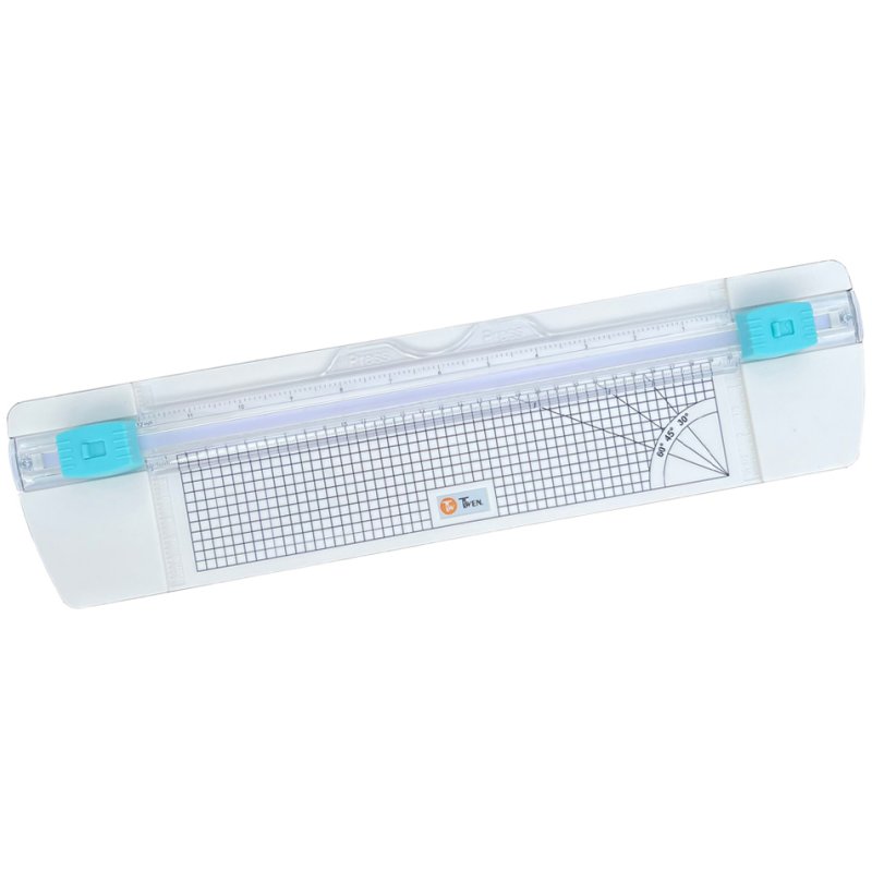 TWEN massicot rotatif RS 4525, format A4, blanc/turquoise