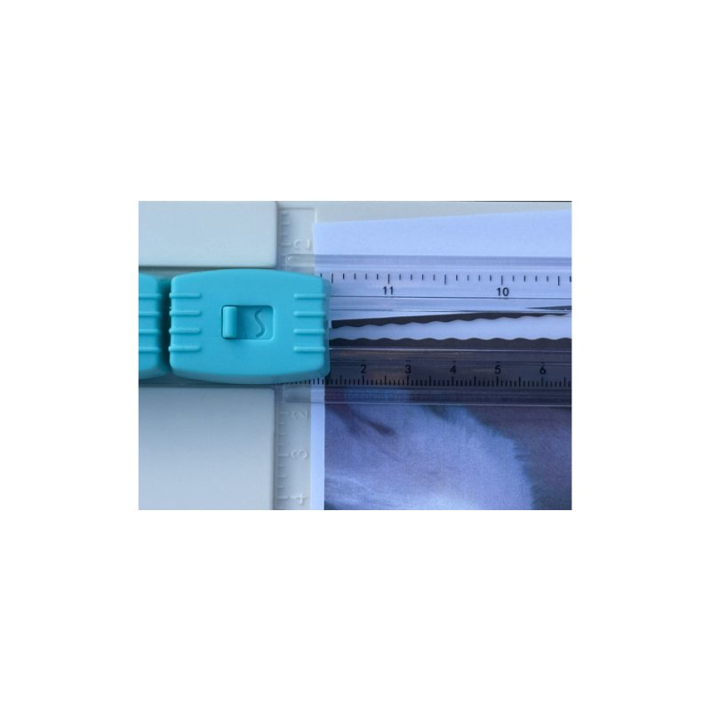 TWEN massicot rotatif RS 4525, format A4, blanc/turquoise