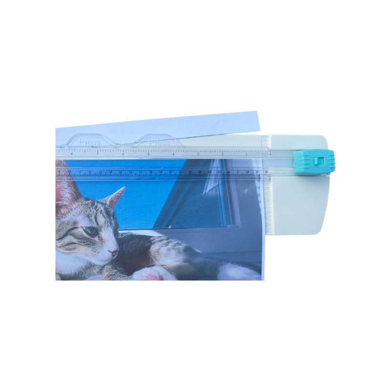 TWEN massicot rotatif RS 4525, format A4, blanc/turquoise