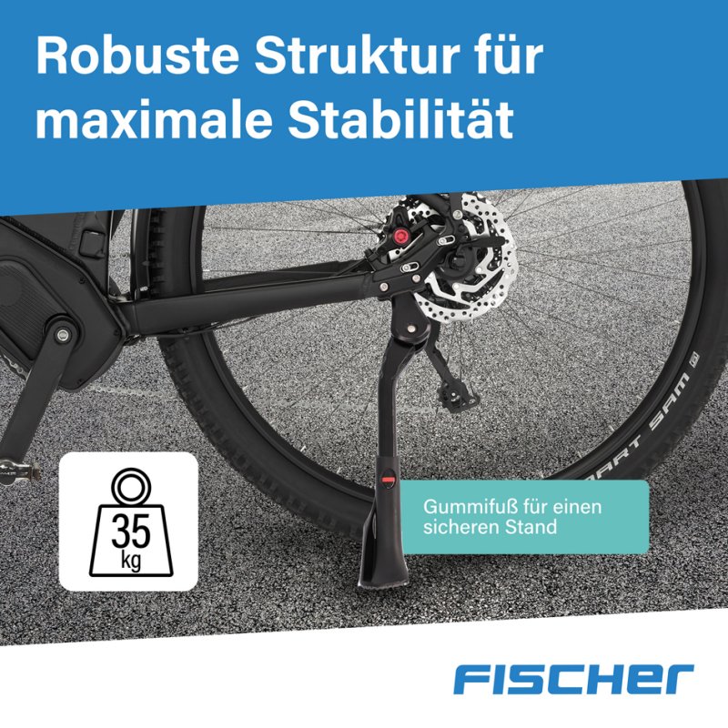 FISCHER béquille arrière Integral, 24"-29", aluminium, 35 kg