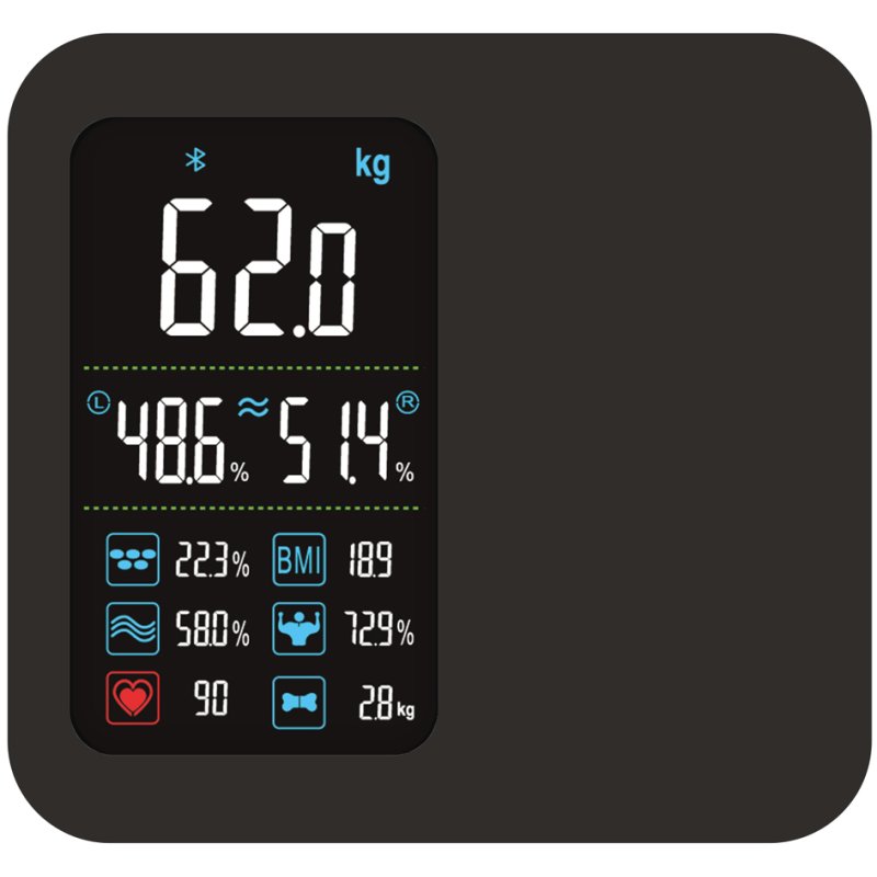 Little balance pèse-personne Cardio X4 ITO, USB-C, Bluetooth, 180 kg