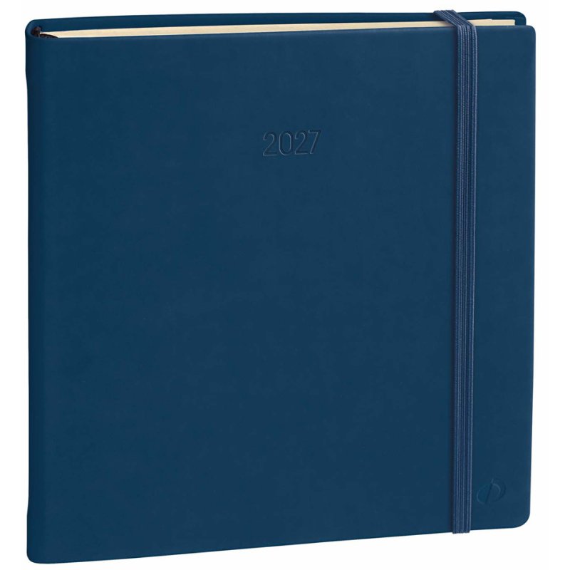 QUO VADIS agenda Exécutif Prestige ML 2027, Silk bleu marine, 160 x 160 mm