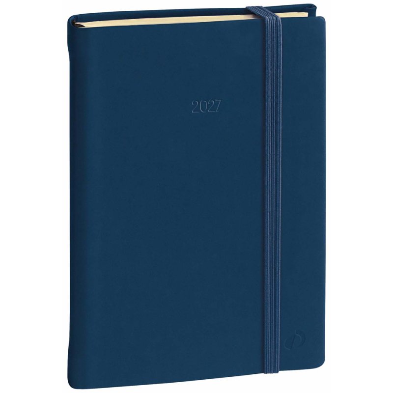 QUO VADIS agenda Président Prestige ML, 210 x 270 mm, bleu marine, fermeture élastique
