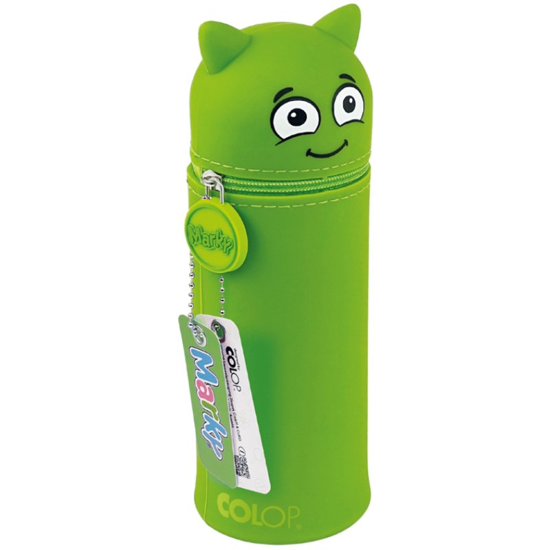 COLOP Marky étui à crayons silicone rétractable, vert, 20 stylos