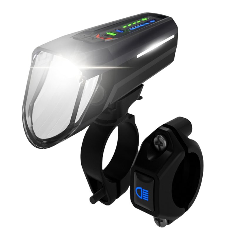 FISCHER Fro LED bicycle front light with high beam, 100 lux, StVZO approved