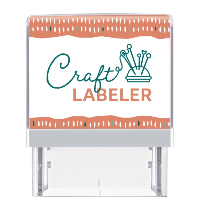 COLOP textielstempel set Craft Labeler Printer 20 DIY, wit, 38×14 mm, 20 innaamlabels
