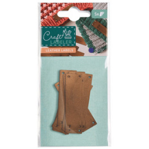 COLOP innaai-etiketten Craft Labeler, bruin, leer, 55×16 mm, 5 stuks
