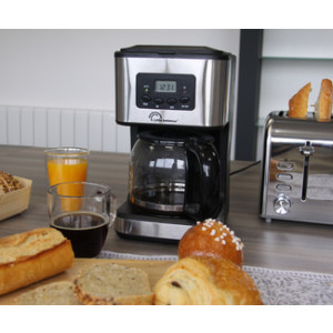Little Balance koffiezetapparaat Café Control, zilver/zwart, 12 kopjes, 1,5 L
