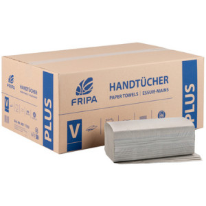 fripa handdoekpapier PLUS, V-vouw, 250×230 mm, naturel