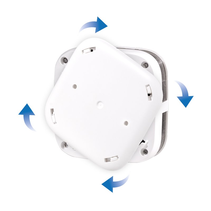 LogiLink Longlife smoke detector, lithium battery, white, 10 years