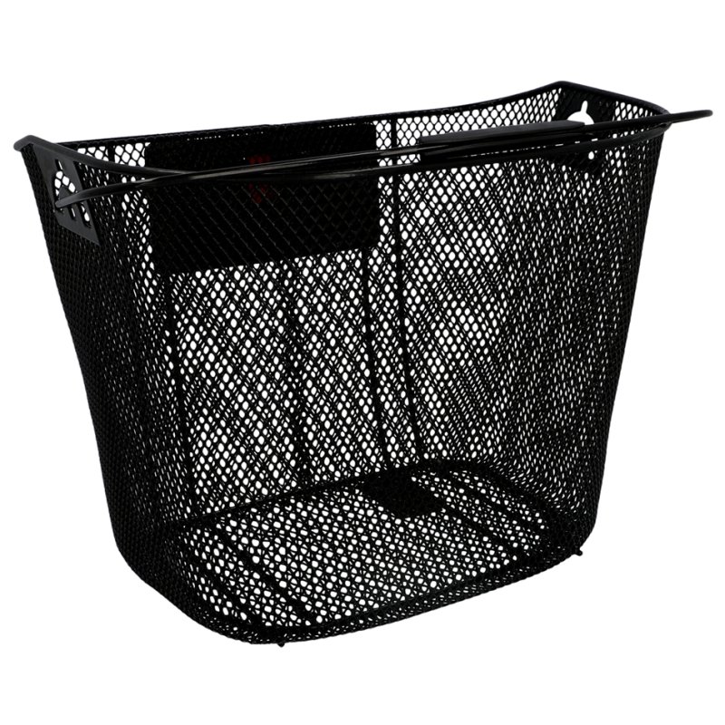 FISCHER panier de vélo pour guidon avec fixation rapide, noir, capacité 5 kg