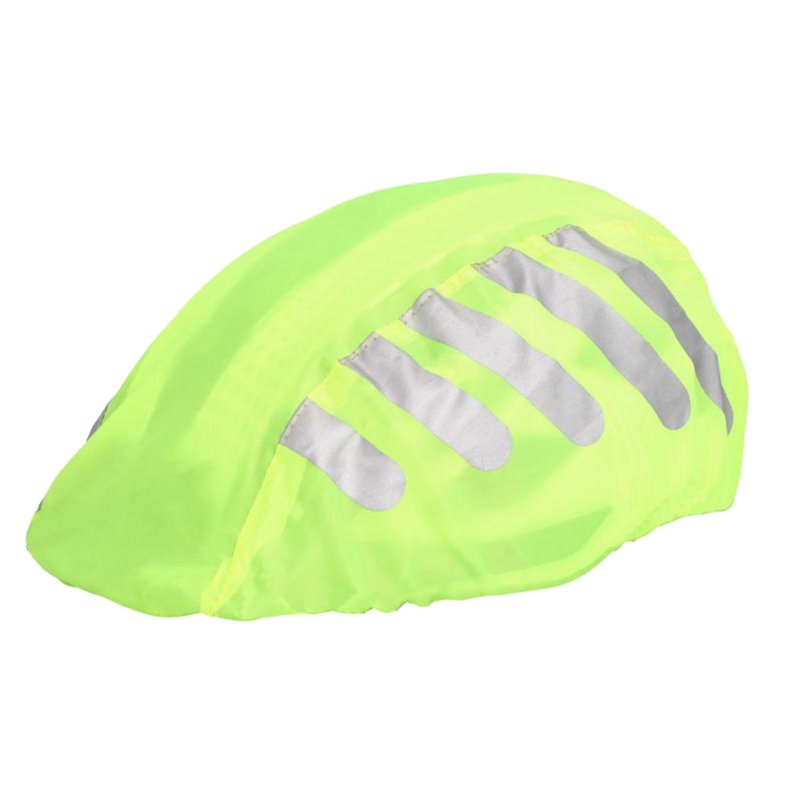FISCHER housse de pluie pour casques de vélo, jaune fluo, imperméable, rétroréfléchissants