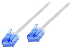 LogiLink Professional Slim High-Flex netwerkkabel Cat. 6A, wit, 0,50 m