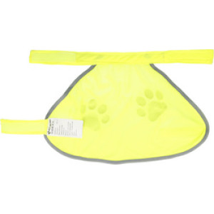 FIRST AID ONLY veiligheidshesje voor honden met pootafdrukken, geel, maat S