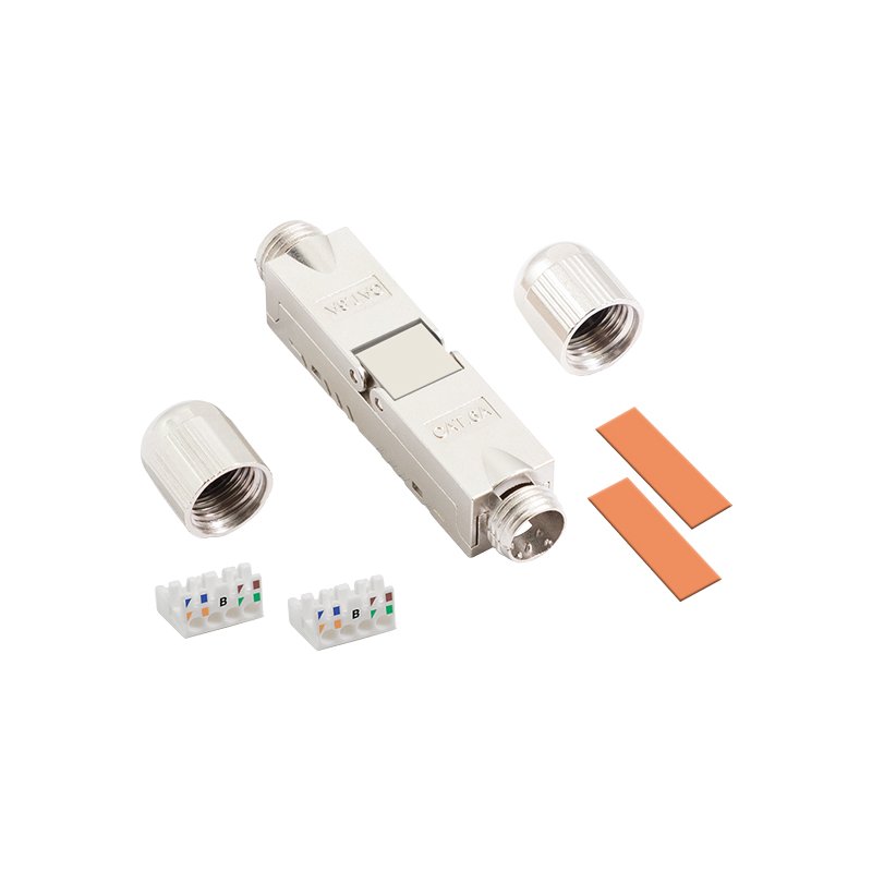 LogiLink Professional connecteur de câble STP Cat. 6A, montage sur site, métal blindé