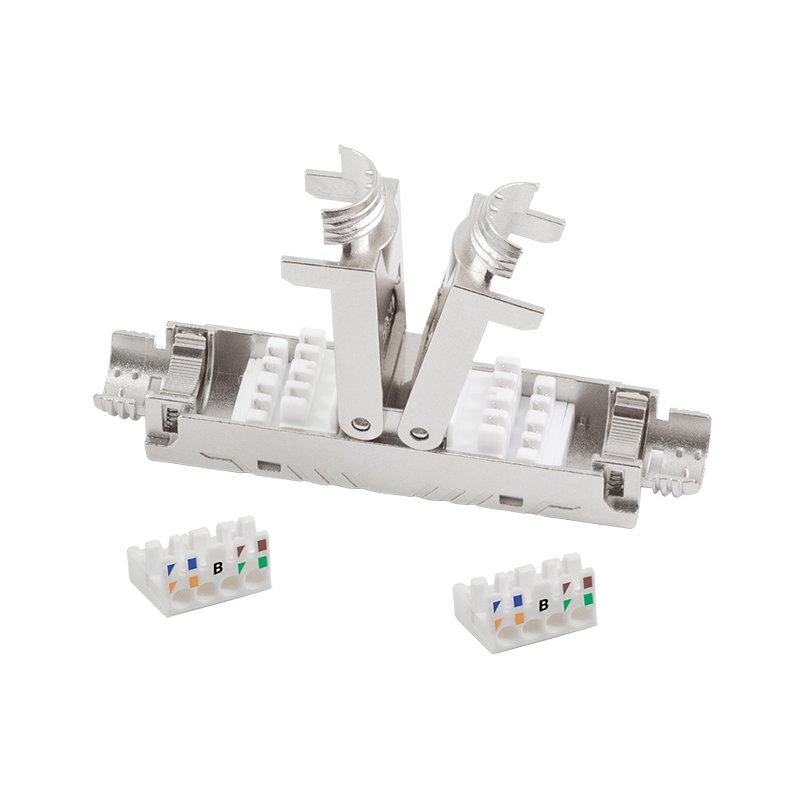 LogiLink Professional connecteur de câble STP Cat. 6A, montage sur site, métal blindé