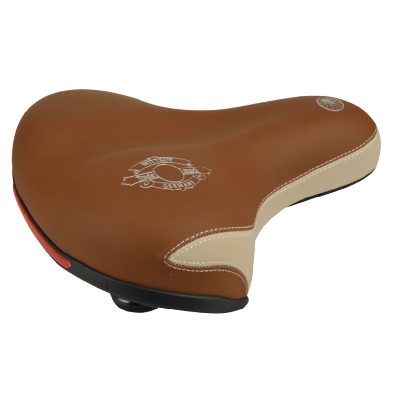 FISCHER selle de vélo de route avec élastomère, cappuccino