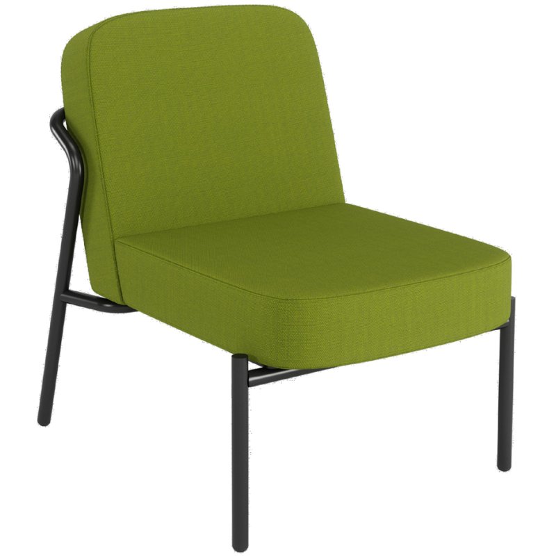PAPERFLOW chaise visiteur extérieure ronde MEDSO S, gris, capacité 120 kg