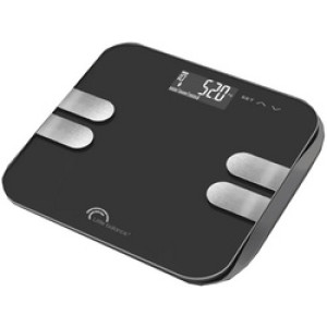 Little balance digitale personenweegschaal Body Wave, zwart, 180 kg, 4 sensoren