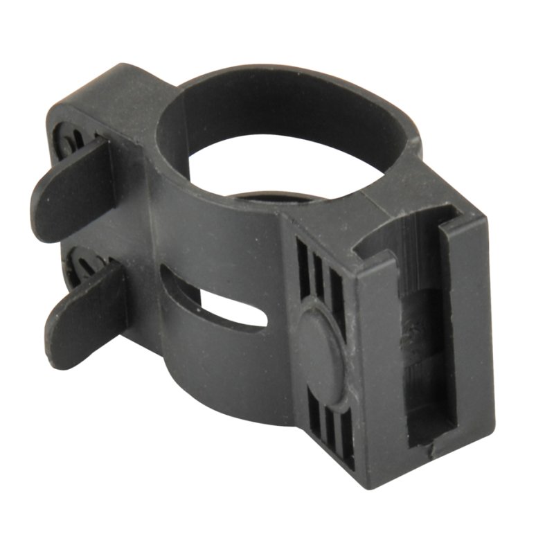 FISCHER bicycle bottle cage holder, black, plastic, universal fit, 28-35 mm frame diameter