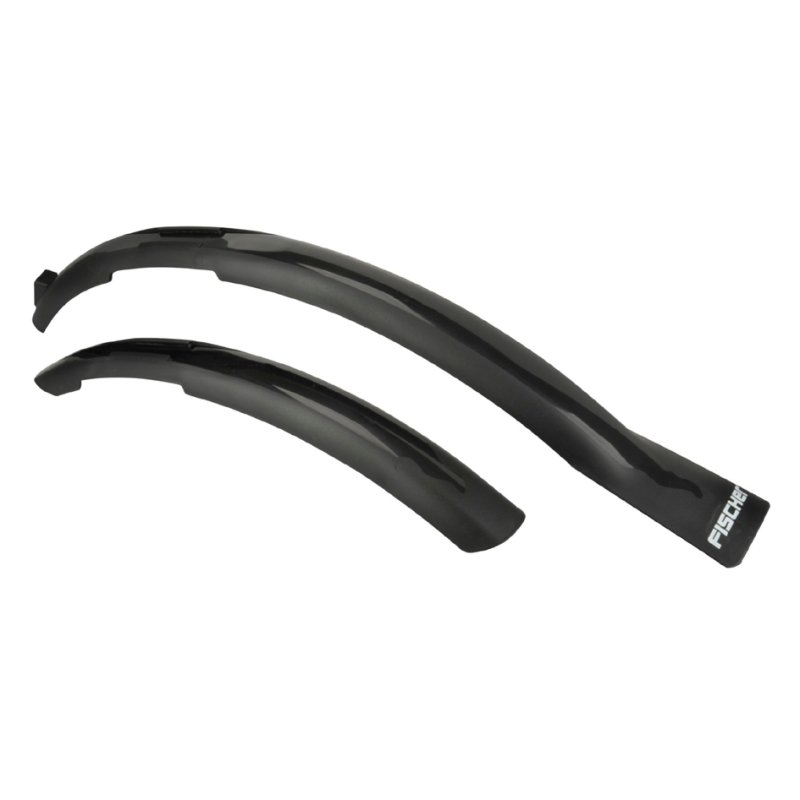 FISCHER mudguard set, stable plastic, including mounting hardware