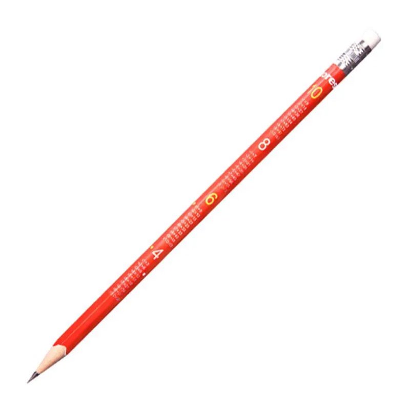 Kores potlood Mathmagic, HB, driehoekig, met gum