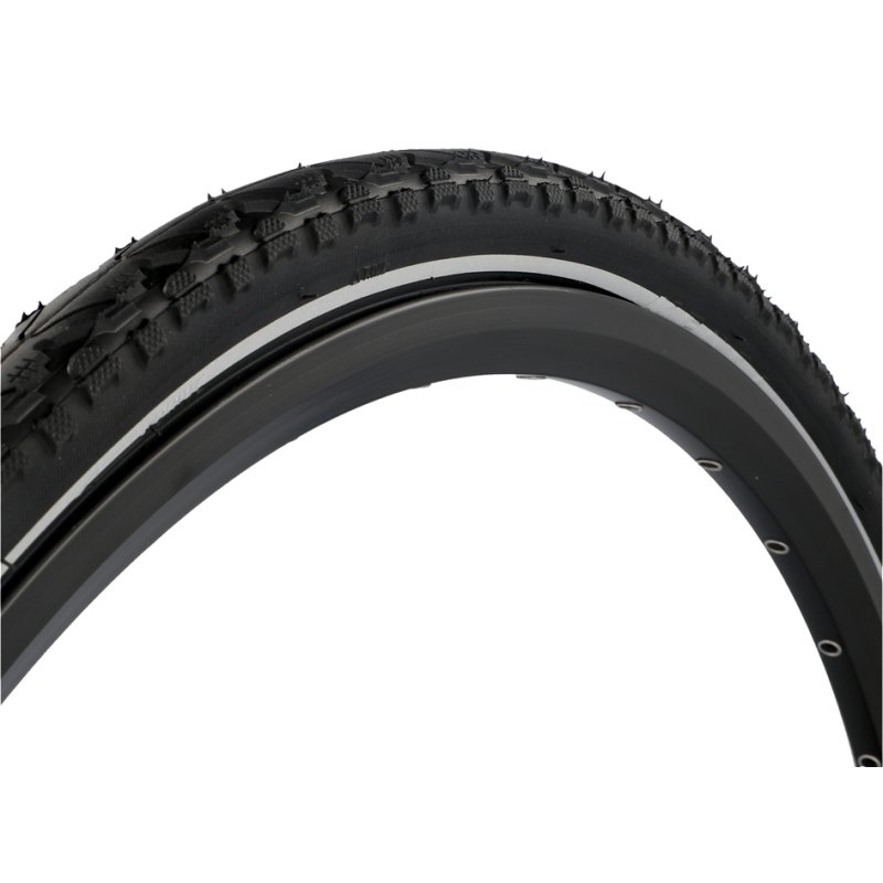 FISCHER bicycle tyre E-Bike 28 inch, black/white, 40-622, puncture-resistant