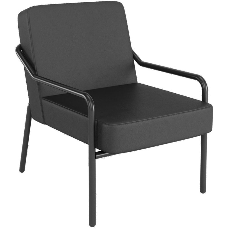 PAPERFLOW chaise visiteur MEDSO KLASSIK M, simili-cuir, noir, 120 kg