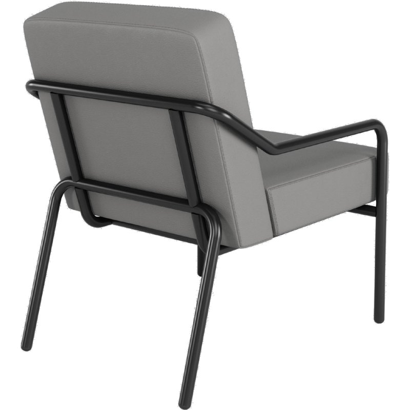 PAPERFLOW chaise visiteur MEDSO KLASSIK M, simili-cuir, noir, 120 kg