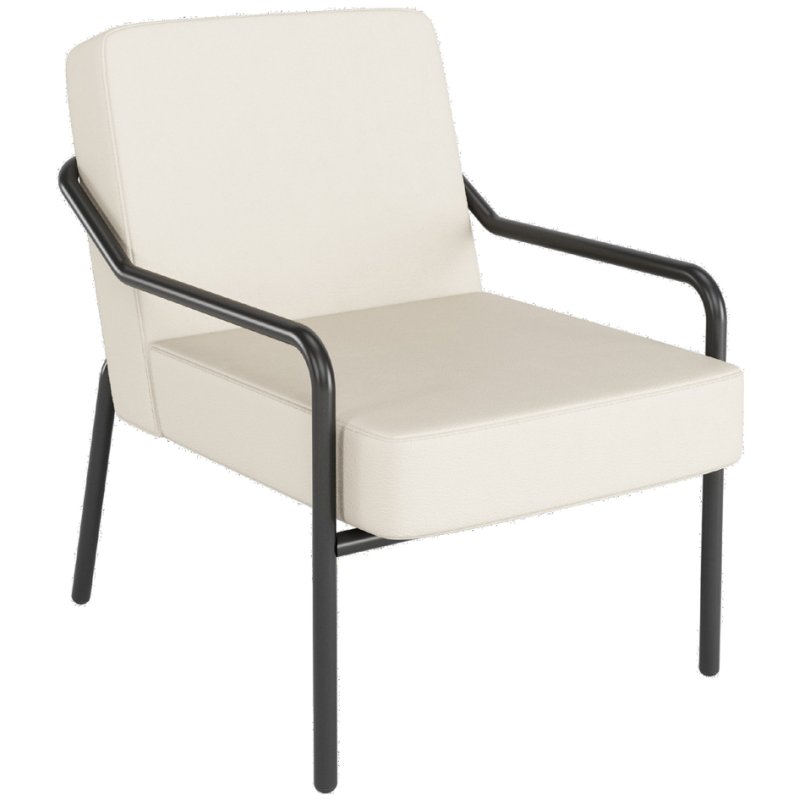 PAPERFLOW chaise visiteur MEDSO KLASSIK M, simili-cuir, noir, 120 kg