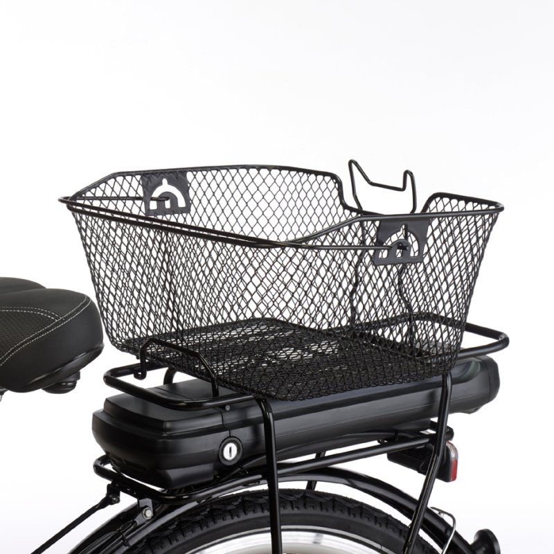 FISCHER panier vélo, noir, 425×200×300 mm, capacité de charge 25 kg