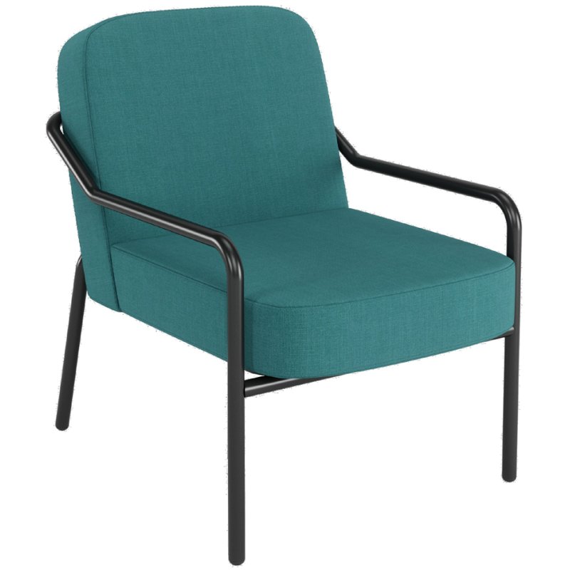 PAPERFLOW chaise visiteur MEDSO M, rond, tissu, gris