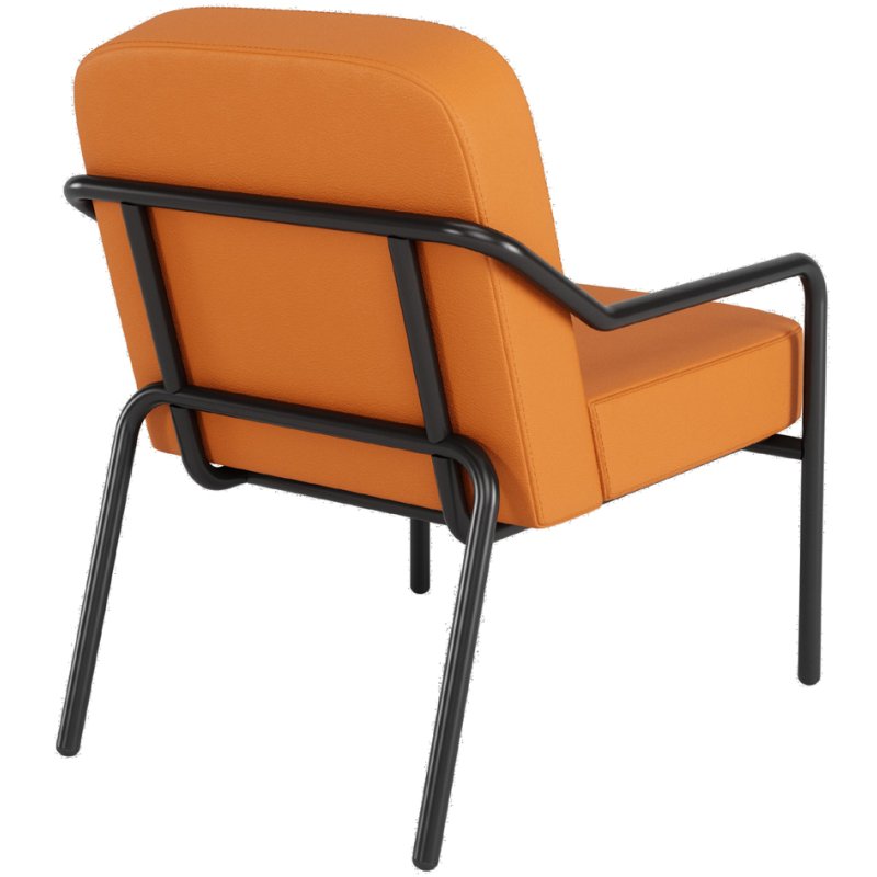 PAPERFLOW chaise visiteur MEDSO ROND M, similicuir, gris