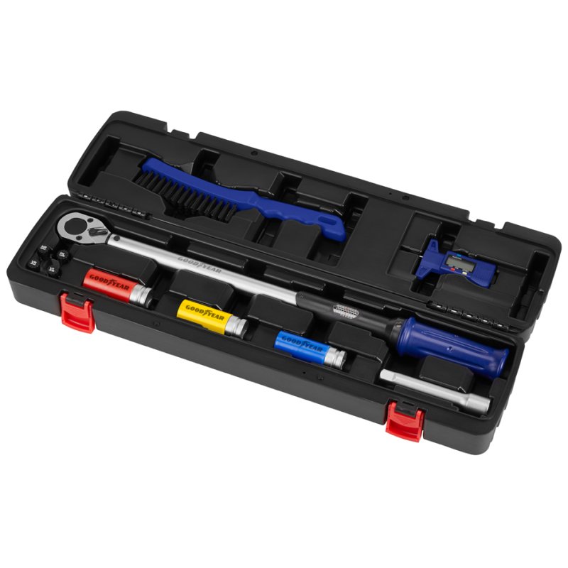 GOODYEAR bandenwissel set, 11-delig, met draaimomentsleutel, opbergkoffer
