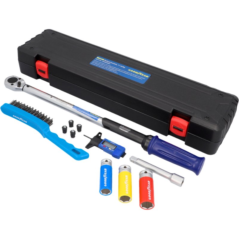 GOODYEAR bandenwissel set, 11-delig, met draaimomentsleutel, opbergkoffer