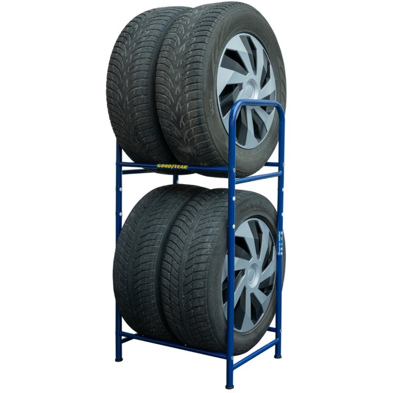 GOODYEAR bandenrek voor 4 banden, blauw, 550×400×1050 mm