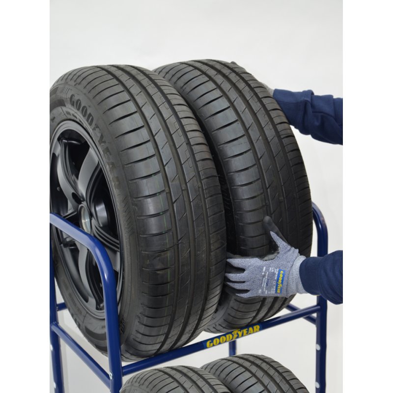 GOODYEAR bandenrek voor 4 banden, blauw, 550×400×1050 mm