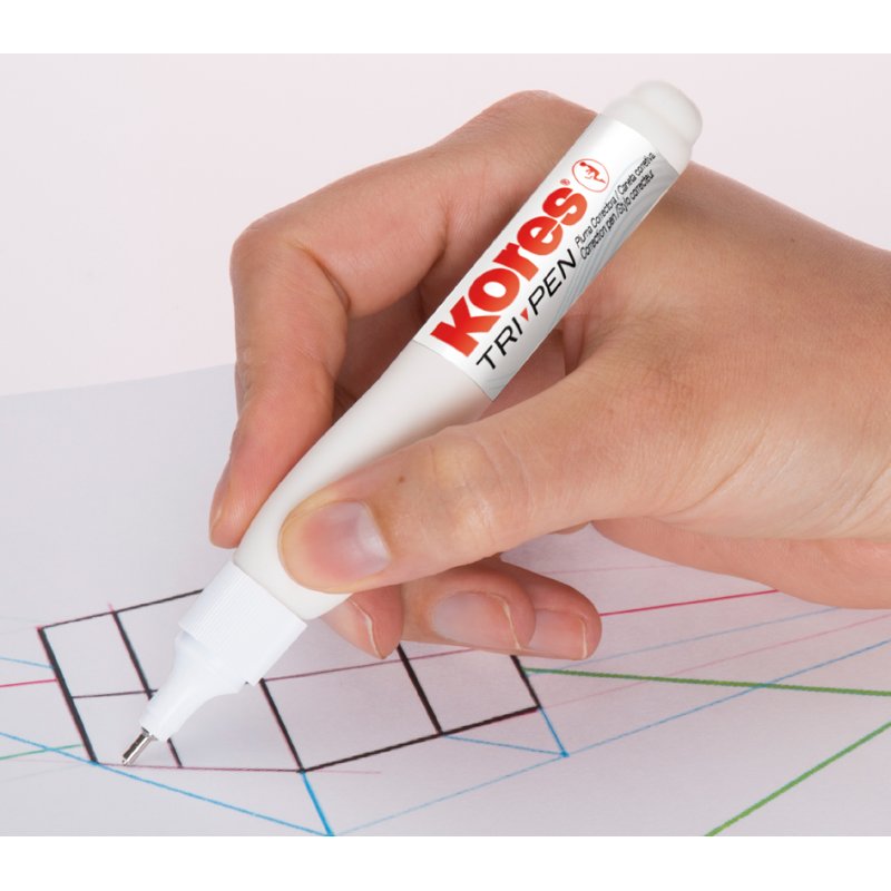 Kores correctiepen Tri Pen, wit, 10 g