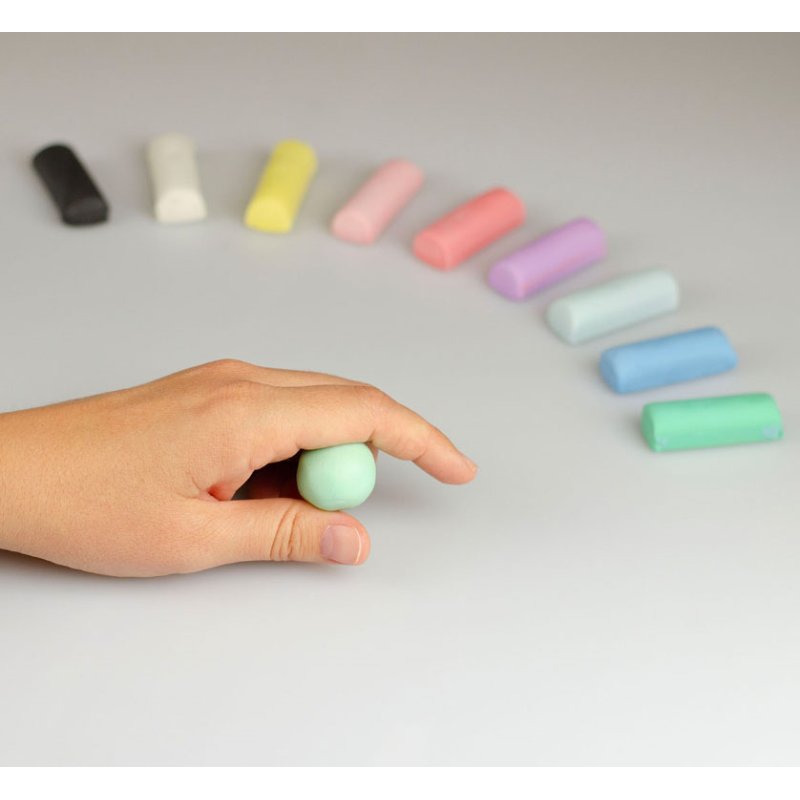 Kores PLASTILINA Pastel children's modelling clay, 10 pastel shades, 10×20 g