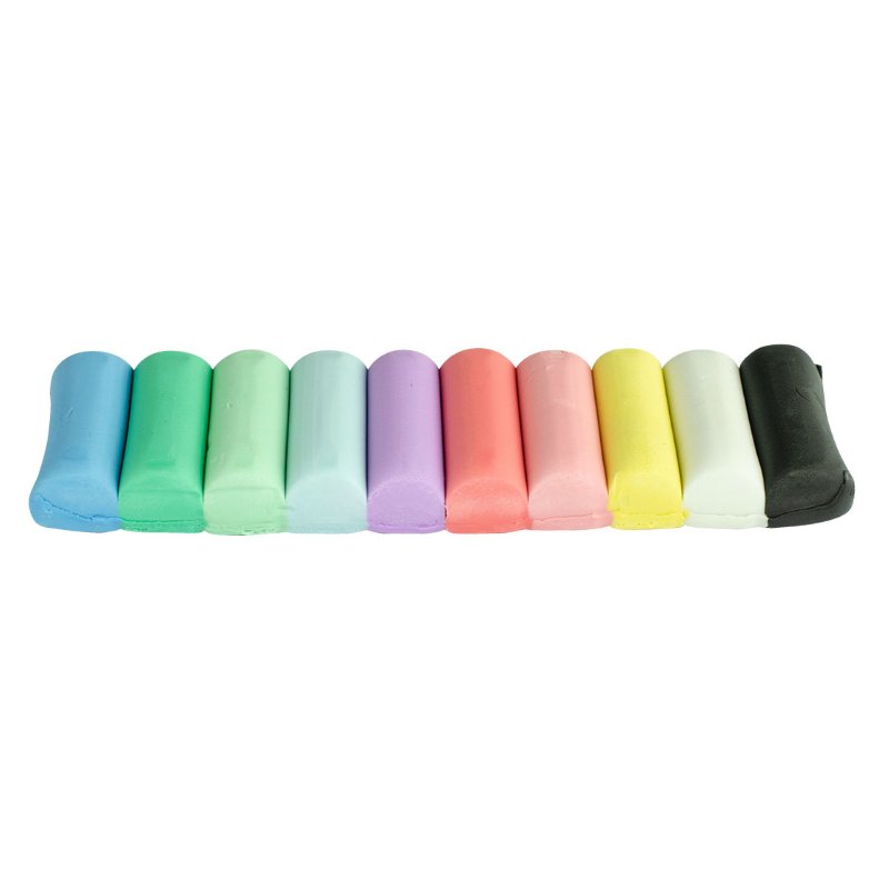 Kores PLASTILINA Pastel children's modelling clay, 10 pastel shades, 10×20 g