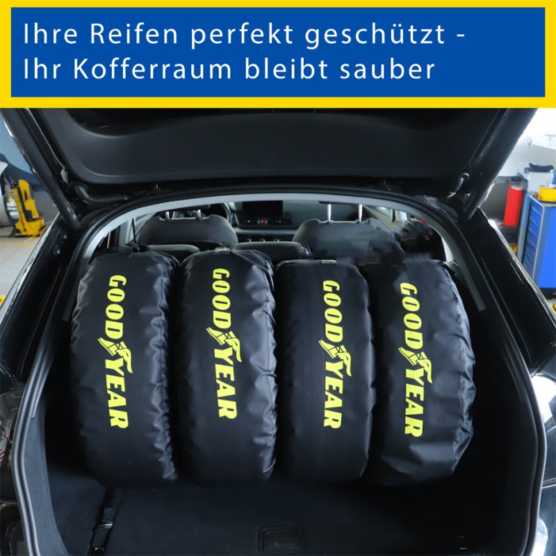 GOODYEAR ensemble de housses de pneus, 4 pièces, polyester 600D, jusqu'à 19 pouces