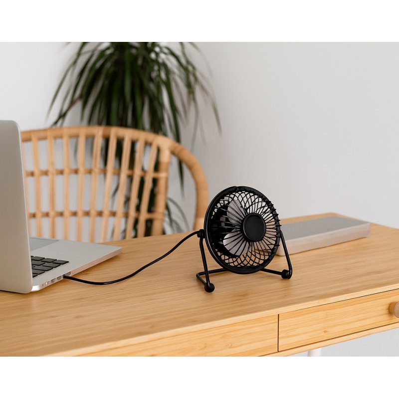 Little Balance Ventilateur USB Bureau Pocket, noir, 50 dB, 2,5 W