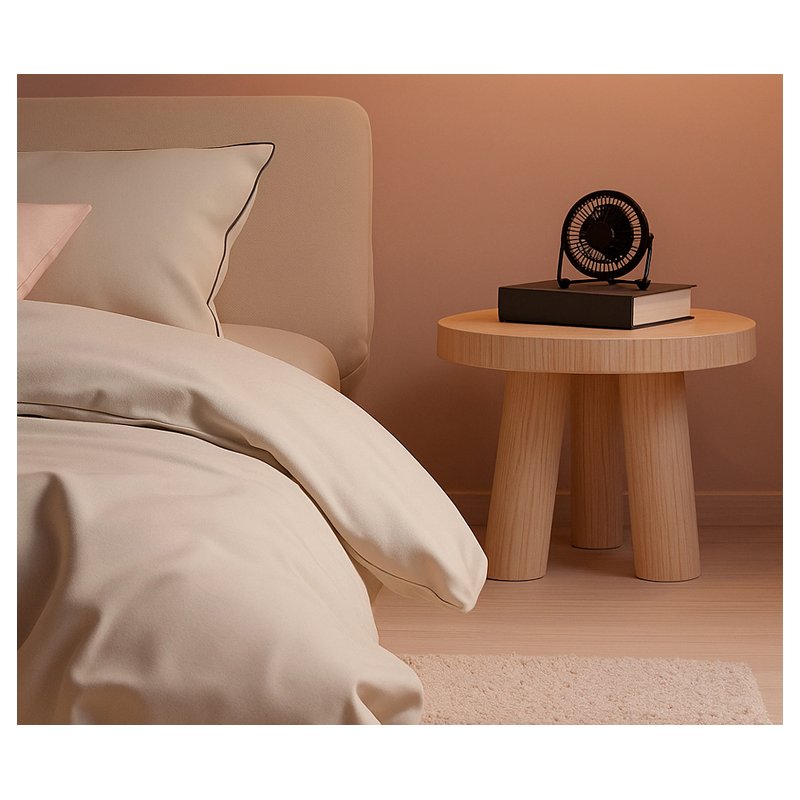Little Balance Ventilateur USB Bureau Pocket, noir, 50 dB, 2,5 W